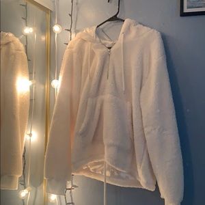 Fluffy White Sweater